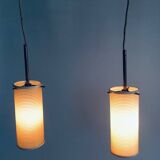 Double Pendant Lamp from Rotaflex, 1950s