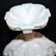 Opaline de Vallerysthal chalice cup Art Nouveau 1910 white opaline H16cm
