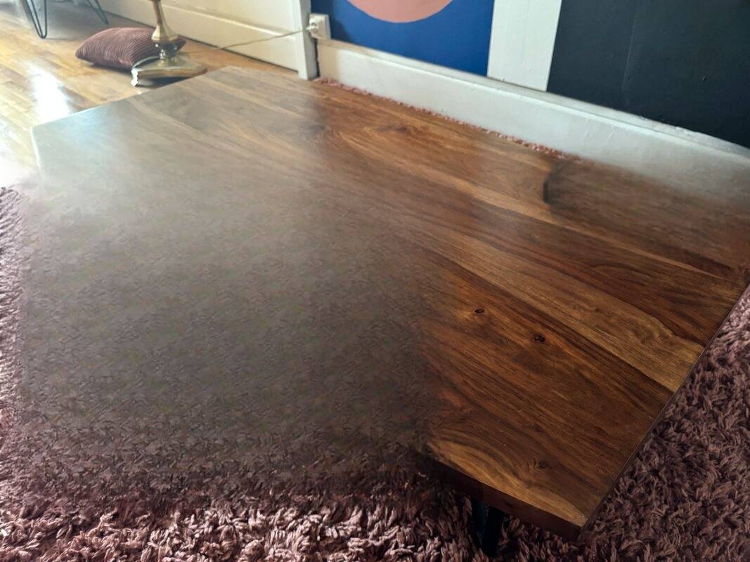 Solid wood coffee table Tikamoon