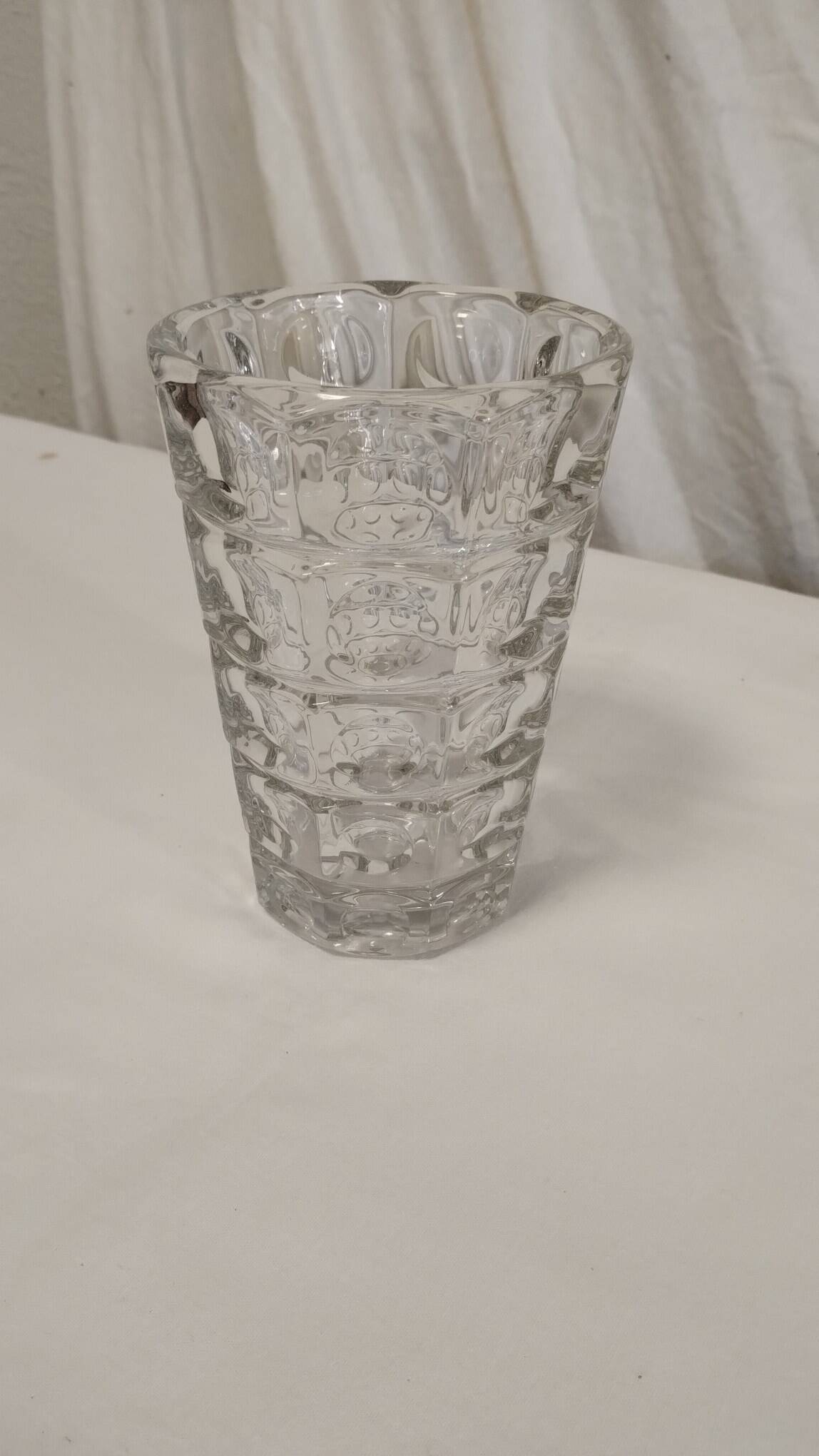 Czechoslovakia crystal vase