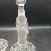 Pair of crystal candlesticks - Portieux - Water carriers - 1900