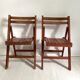 Pair of vintage child folding chairs