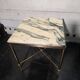 1960s brass and marble side table