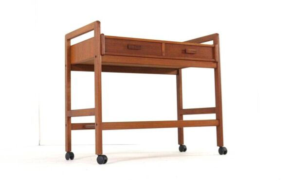 Chariot danois avec deux tiroirs - 'Favrholt' - design danois en teck