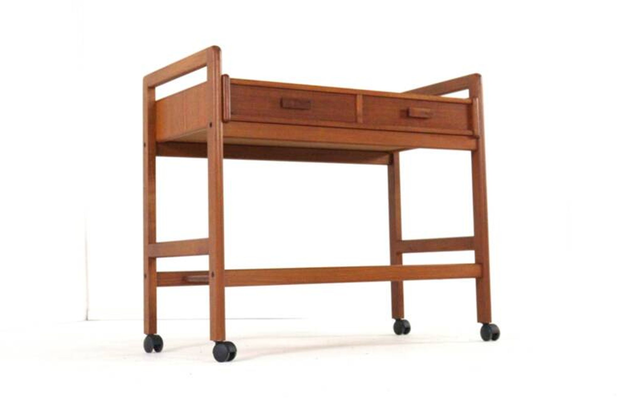 Chariot danois avec deux tiroirs - 'Favrholt' - design danois en teck