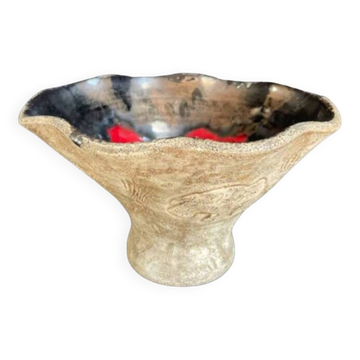 Coupe, vase en céramique Francis Triay