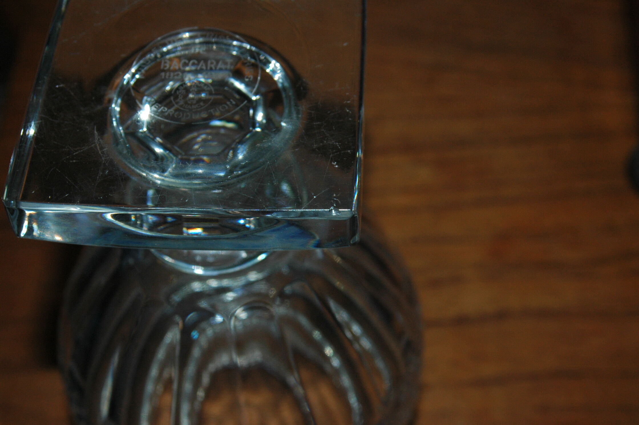 Baccarat crystal baluster vase