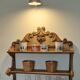Carved 1900s wall or table shelf