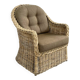 Fauteuil cabriolet en rotin et osier