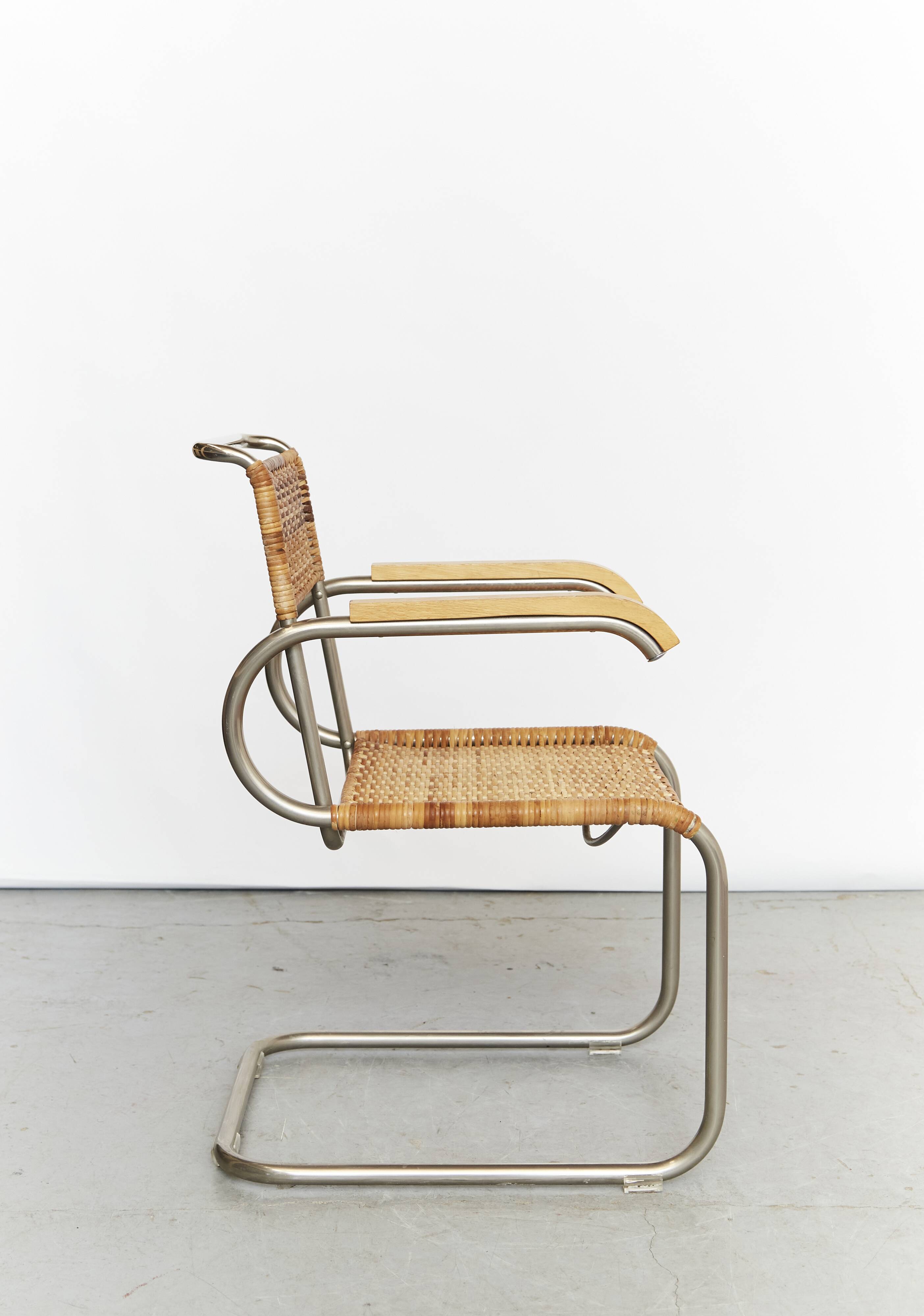 Marcel Breuer Armlehnstuhl D40 für Tecta I Set of Four