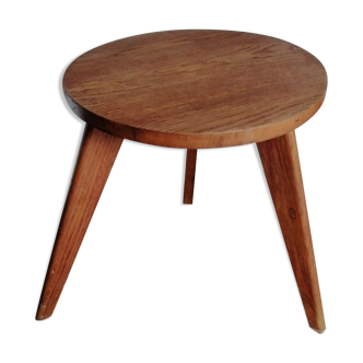 Tripod wooden coffee table