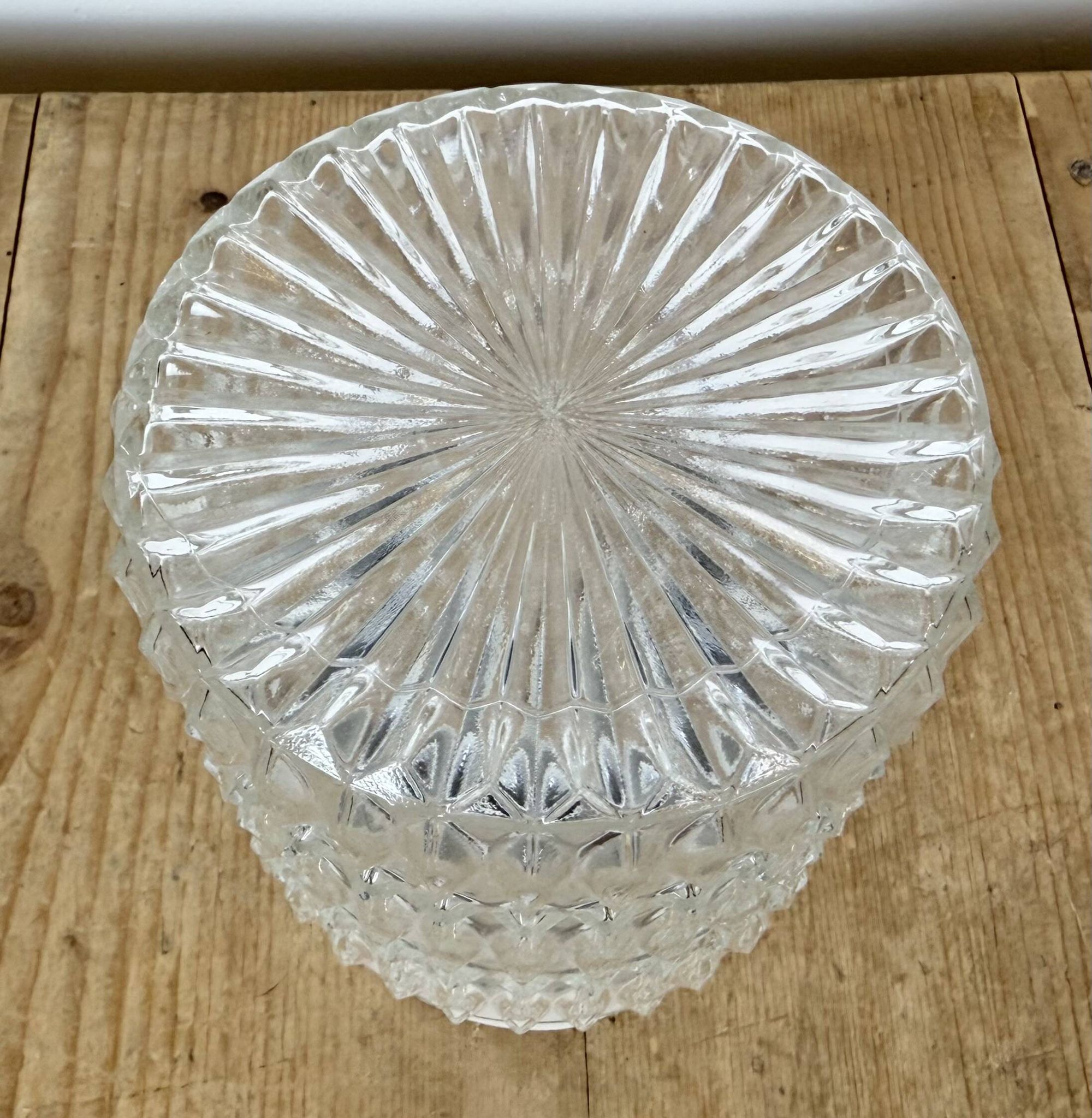 Vintage White Porcelain Ceiling Light, 1970s