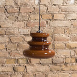 Orange suspension lamp, by Peill & Putzler, circa 1970