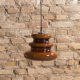 Orange suspension lamp, by Peill & Putzler, circa 1970
