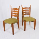 Set of 6 Guillerme and Chambron chairs for Your Home, France, 1950s
