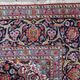 1920s handmade antique wool medallion rug, red & navy, 298 × 411 cm - 1C1302