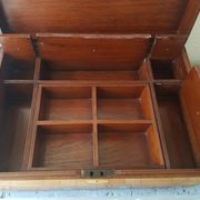 Marine trunk travel cabinet period 19th wood and brass