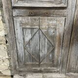 Double old oak door