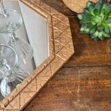 Golden art deco mirror