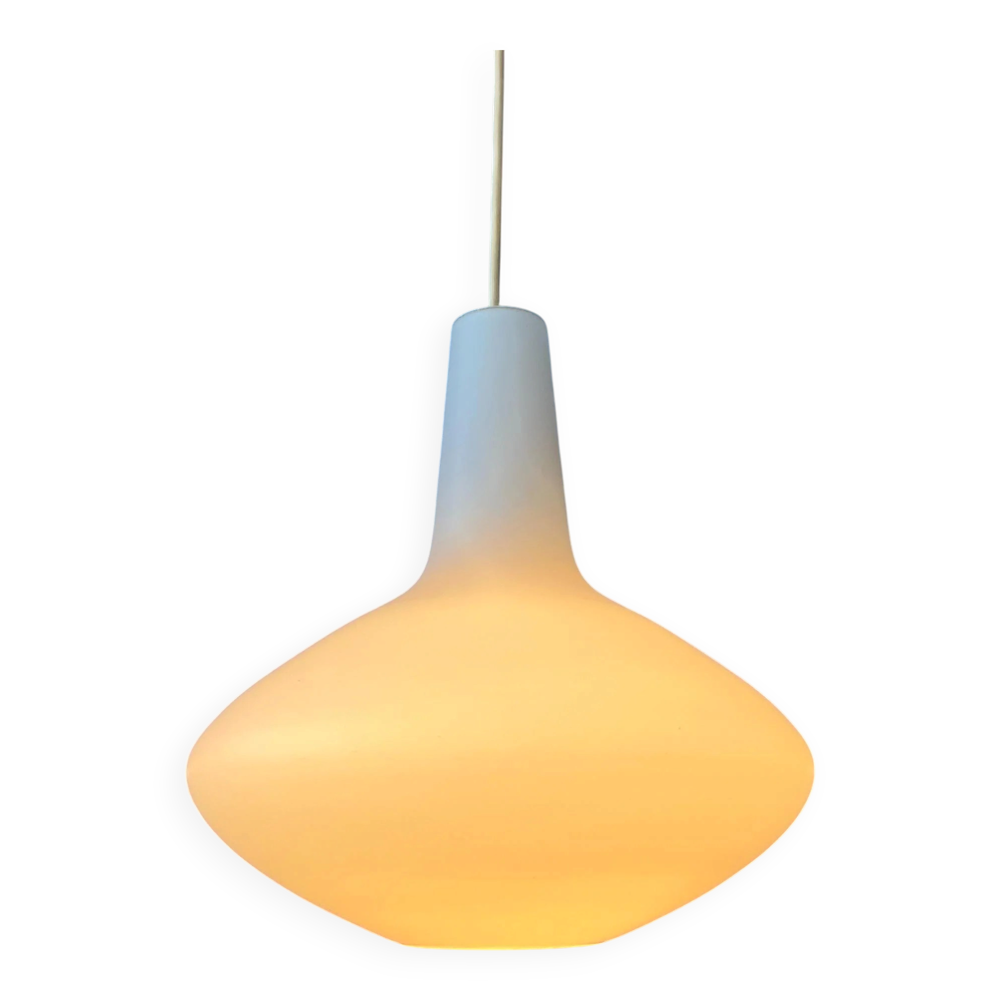 "Bulbo" suspension in opaline glass by Lisa Johansson Pape for Stockmann Orno