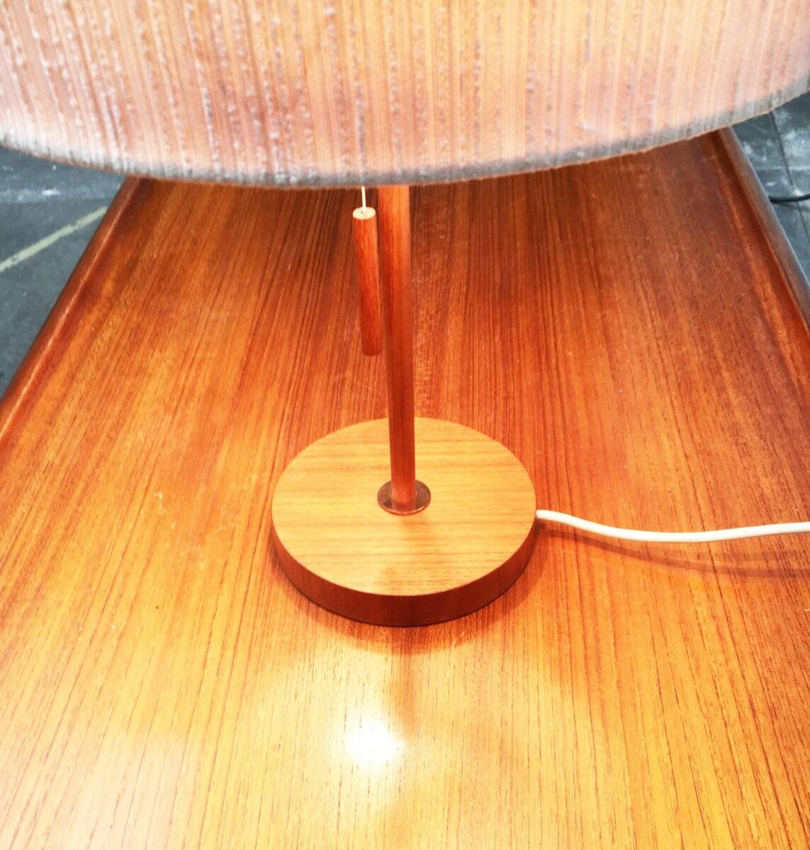 Teak table lamp type 25 mid-century by Temde