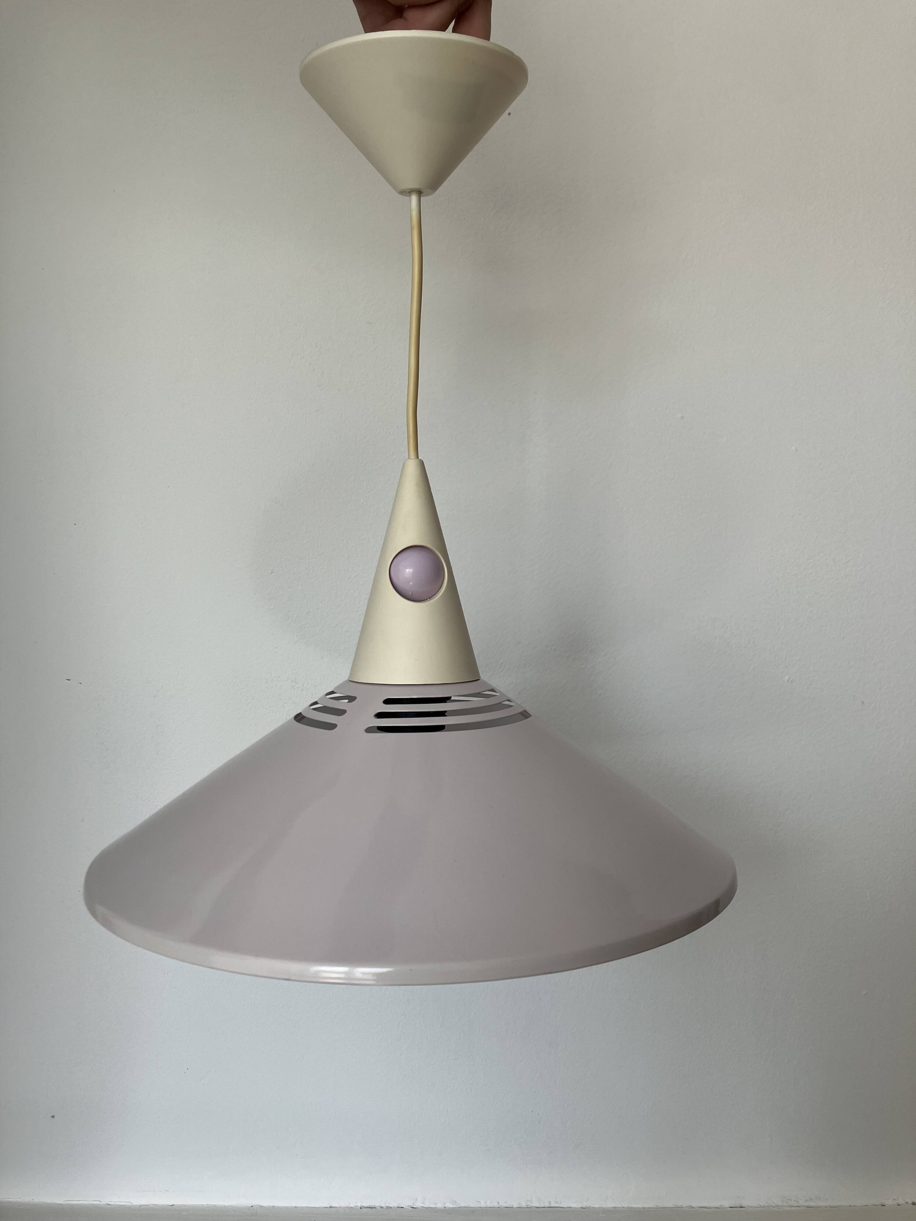Brilliant lilac postmodern pendant light