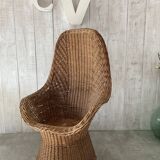 Vintage wicker armchair