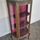 Napoleon III display cabinet with curved glass