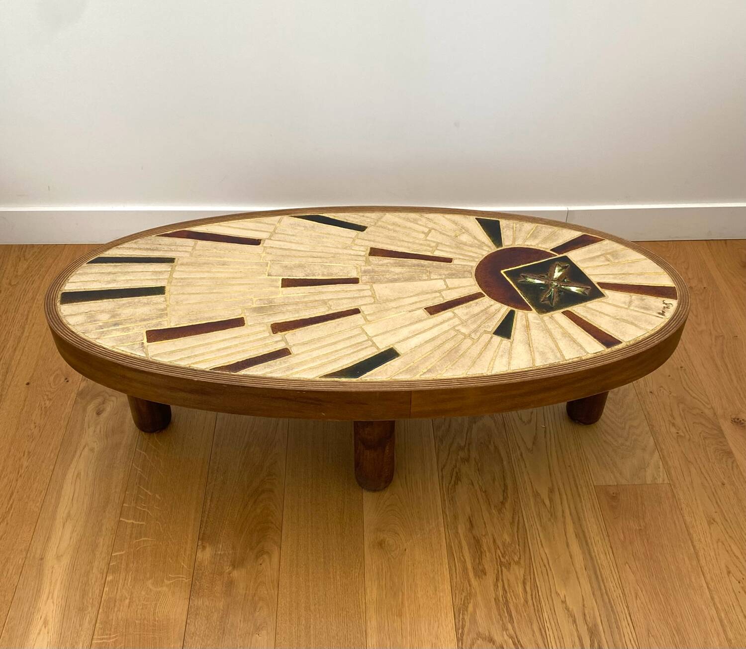 Vallauris ceramic coffee table