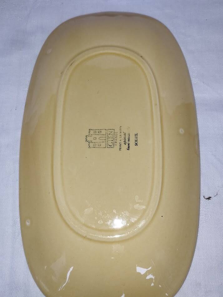 Soleil Gien set – large dishes and vintage serving dish
