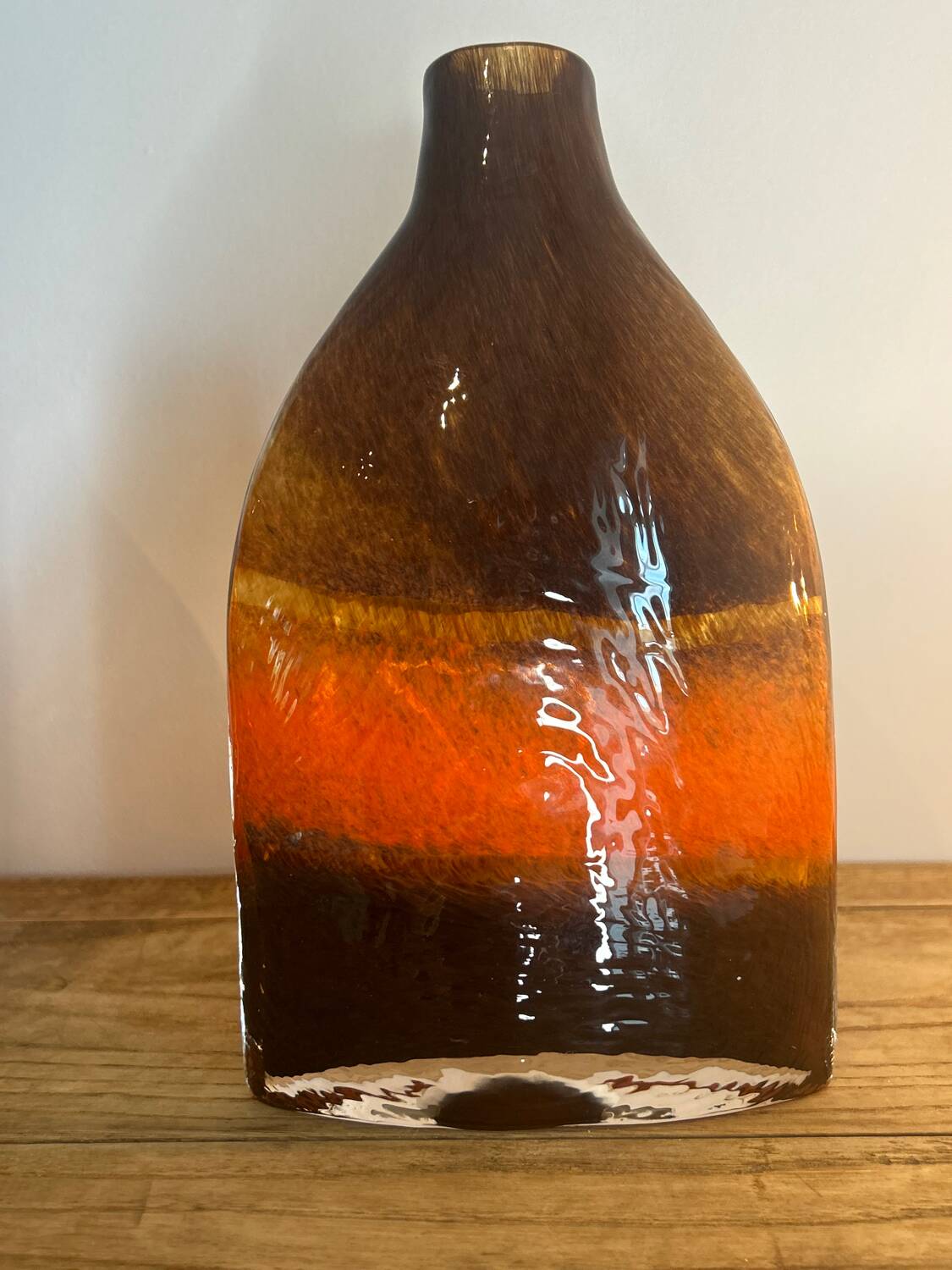Paire de vases verre soufflé