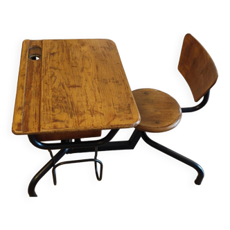 Authentic restored school desk from Delagrave