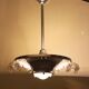 Art Deco pendant lamp by Ezan France, 2 lights 1920