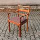 Vintage Scandinavian armchair wood fabric 60's