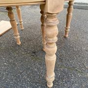 Renovated Louis Philippe round extendable dining table 118-200cm 19th century