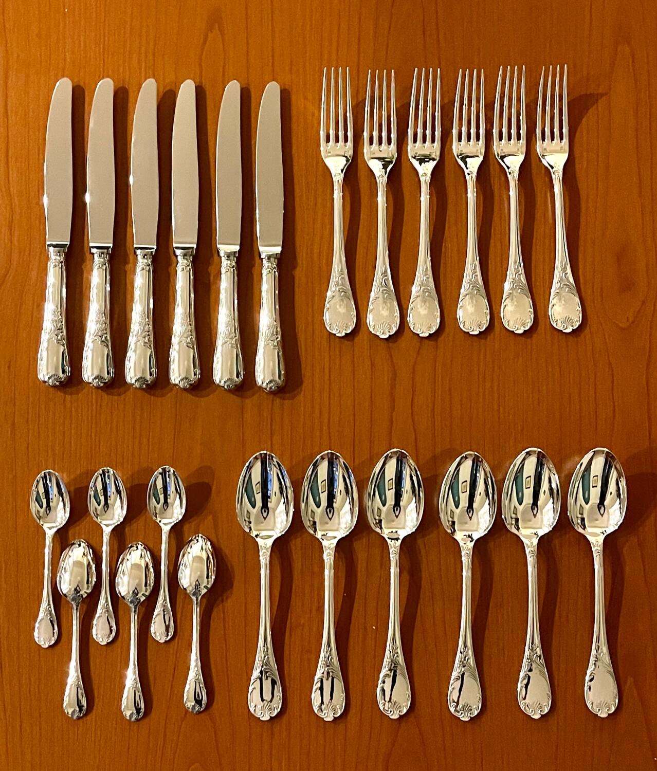 Christofle Marly 6-person cutlery set 24 pieces excellent condition