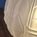 Table lamp in pressed glass