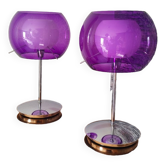 Pair of 1990 bolla lamps by Maurizio Ferrari for Rossetti