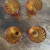 Baccarat amber glasses