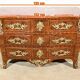 Tomb Commode in Violet Wood Marquetry, Transition Louis XIV / Louis XV style – 1st Par