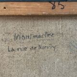 Tableau signé de Montmartre à Paris