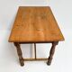 Brocante brown dining table, 1970's