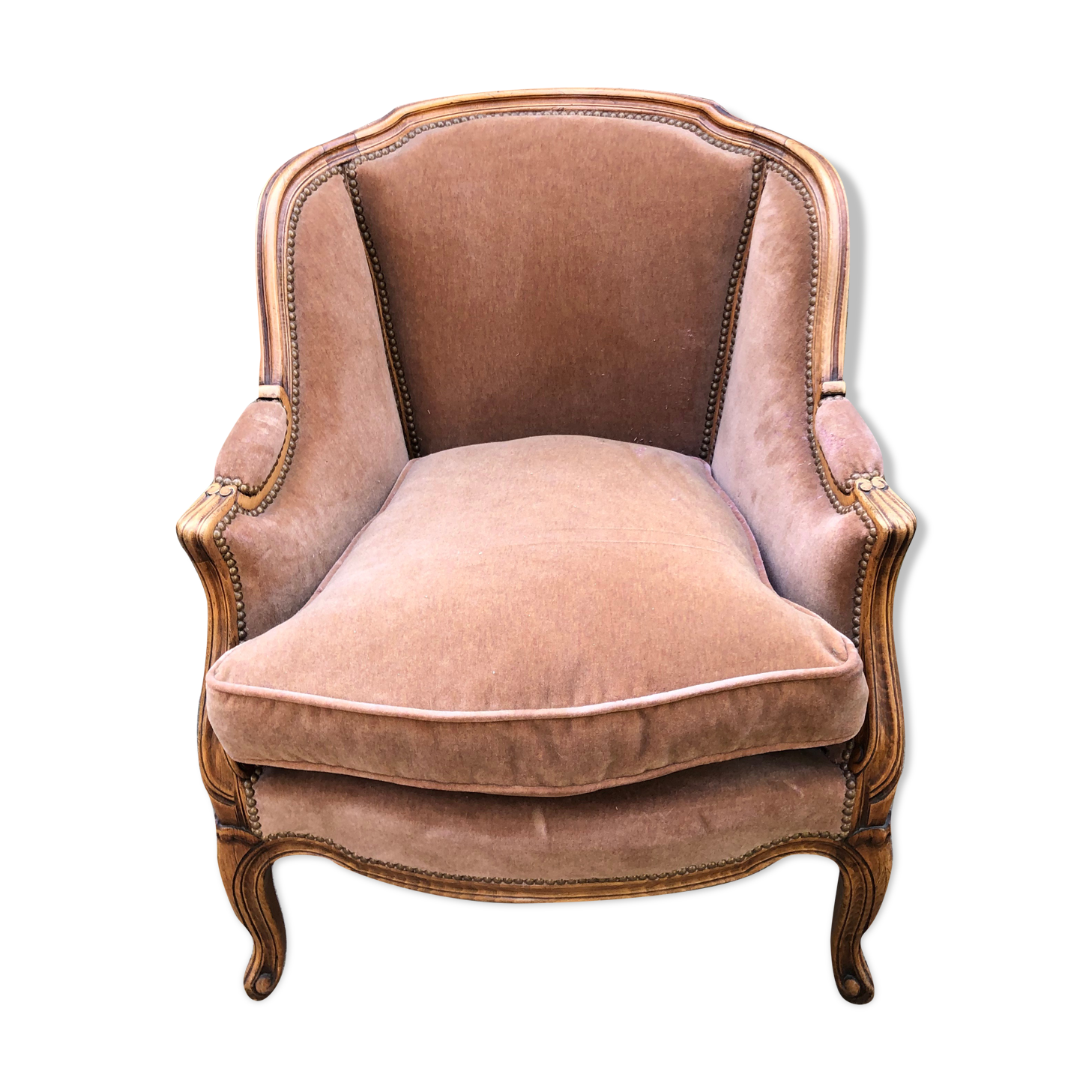 Louis XV style shepherdess armchair