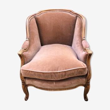 Fauteuil bergère de style Louis XV