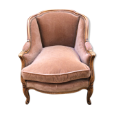 Fauteuil bergère de style Louis XV