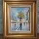 Tableau HST Parisian Impressionist Scene Signed Palsey ~1960