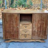 Louise Art Deco Buffet in Walnut Wood, 1950, 140cm