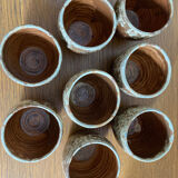 Terracotta and gray orangeade service