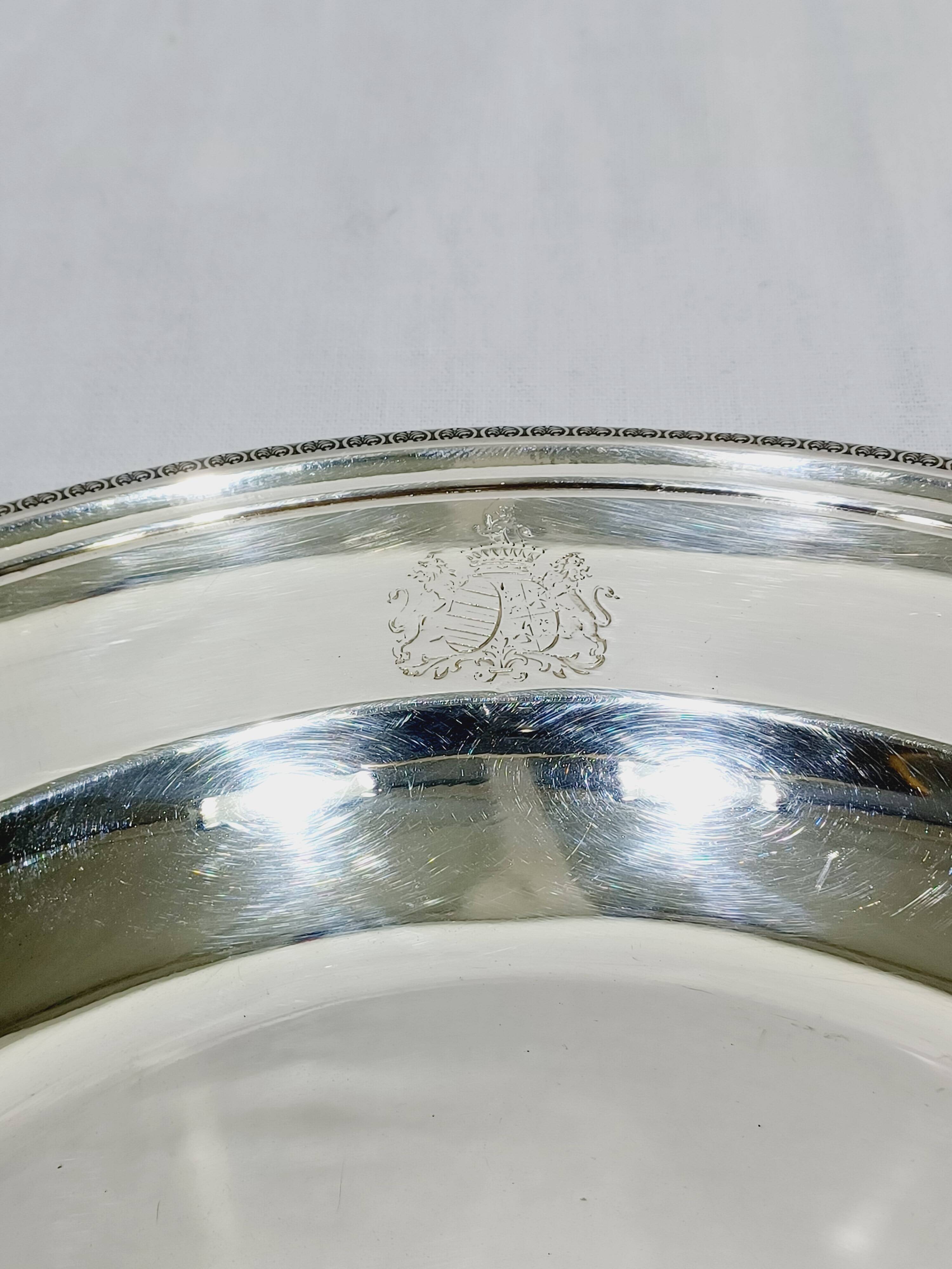 CHRISTOFLE - MALMAISON MODEL - SILVER-PLATED METAL PLATTER