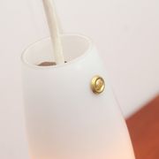 1960s boomerang wall lamp opaline glass